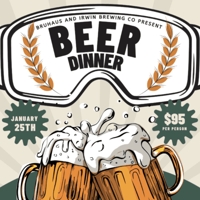 Bruhaus beer dinner.